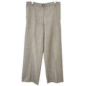 Vintage YSL Yves Saint Laurent Rive Gauche Gray Plaid Wool & Silk Trousers Pants